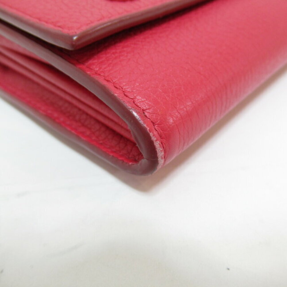 Celine leather red bifold long wallet - Picture 6 of 10